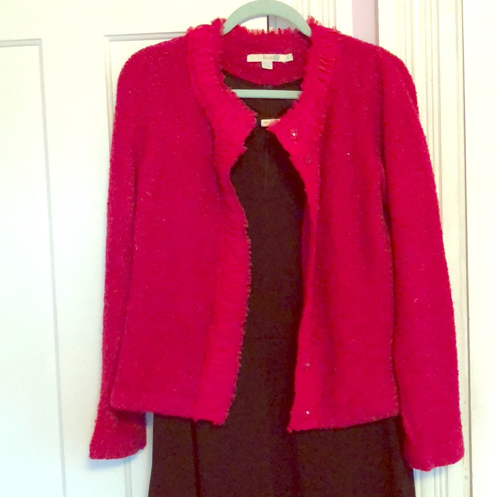 Boden Cropped Boucle Cardigan/Jacket